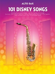 101 Disney Songs Alto Sax Solo Unaccompanied cover